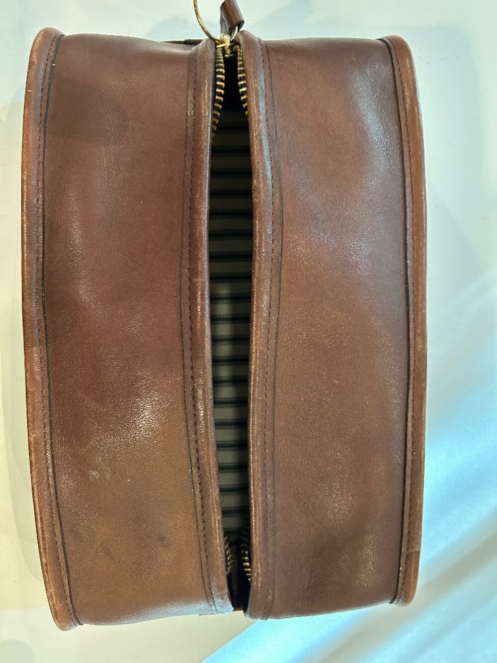 Vintage Coach Brown Leather Dopp Toiletry Kit
